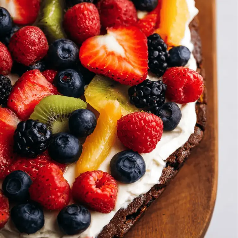 Brownie Fruit Pizza
