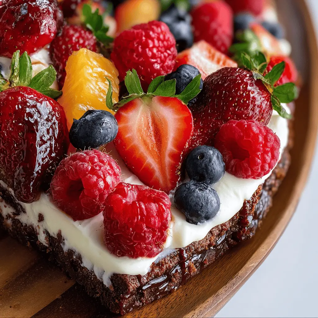 Brownie Fruit Pizza: Your New Indulgent Dessert Delight