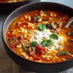 Hearty Italian Sausage Lasagna Soup