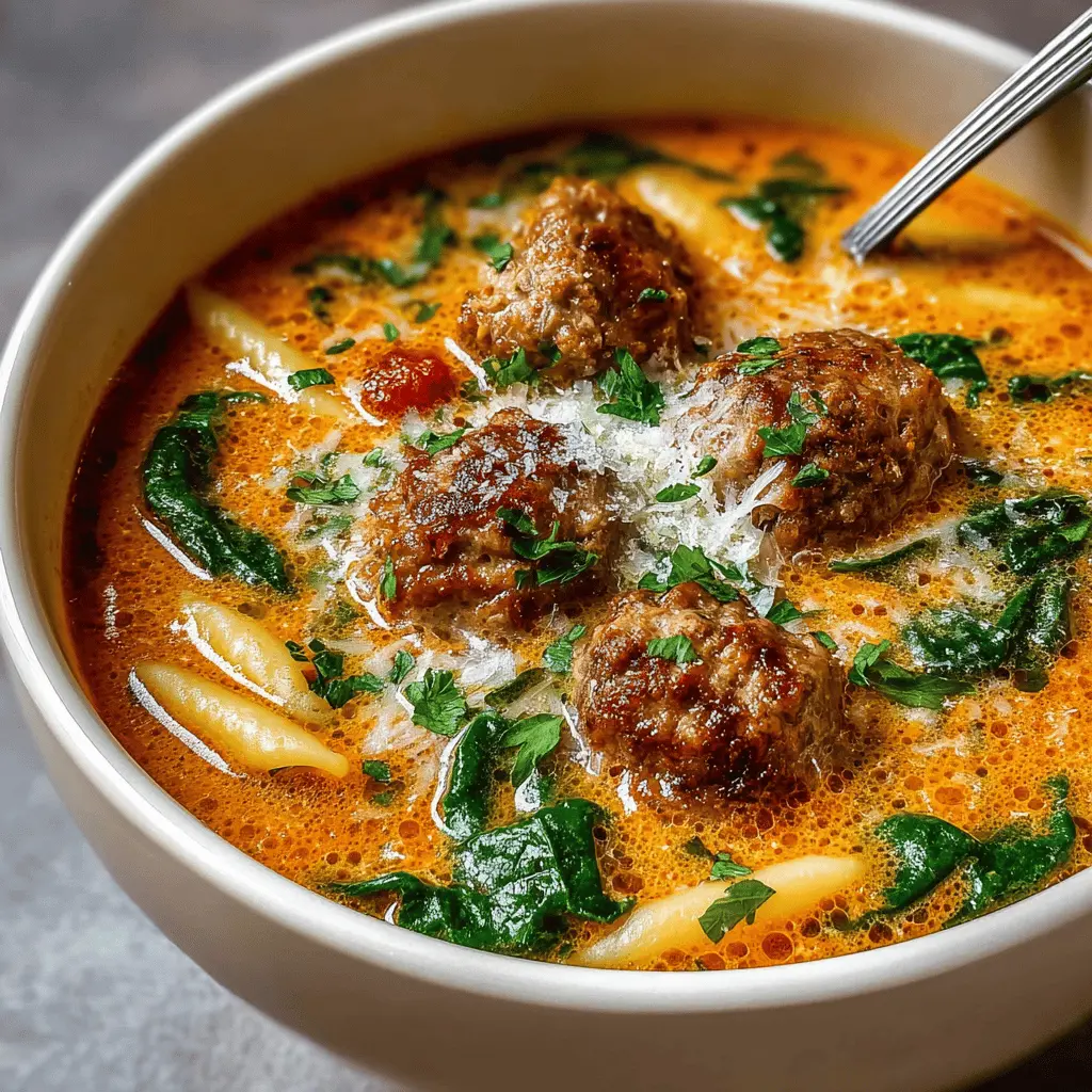 Creamy Italian Meatball Soup: A Velvety, Comforting Delight