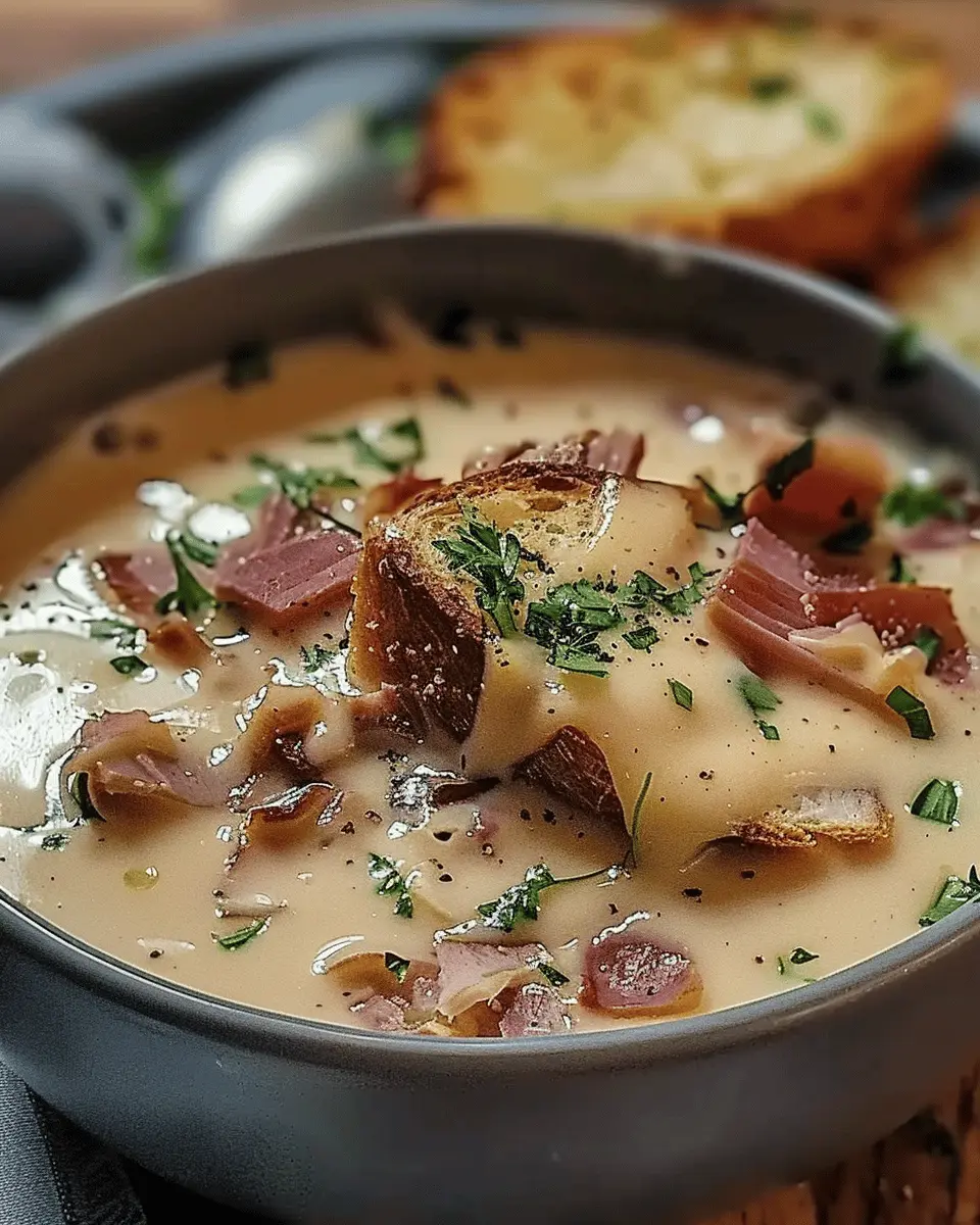Creamy Reuben Soup: A Delicious Twist with Turkey Bacon and Chicken Ham