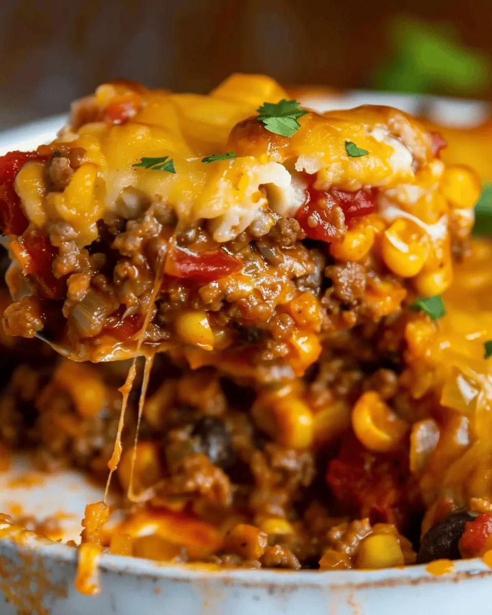 Cowboy Casserole: Easy Comfort Food with Turkey Bacon and Chicken Ham