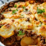 Hobo Casserole with Ground Beef & Potatoes