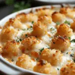 Chicken Alfredo Tater Tot Casserole