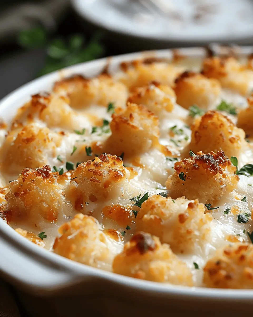 Chicken Alfredo Casserole: Indulgent Tater Tot Delight with Turkey Bacon