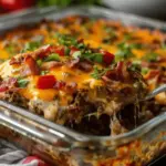 Low-Carb Bacon Cheeseburger Casserole