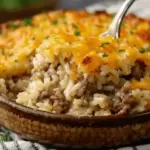 Cheesy Hamburger Rice Casserole