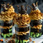 Witches Brew Halloween Cake Jars