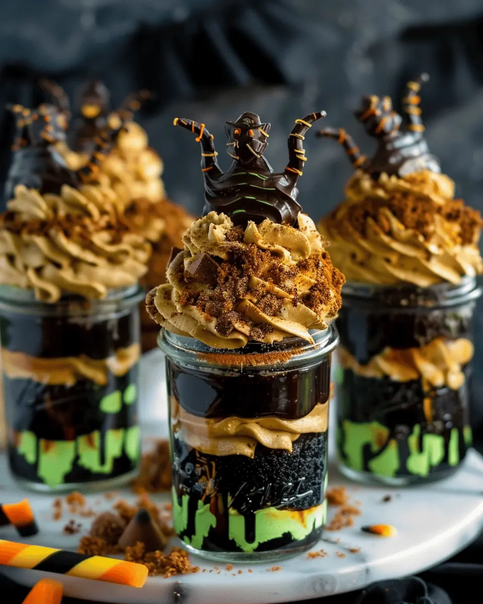 Witches Brew Halloween Cake Jars: The Best Spooky Treat!