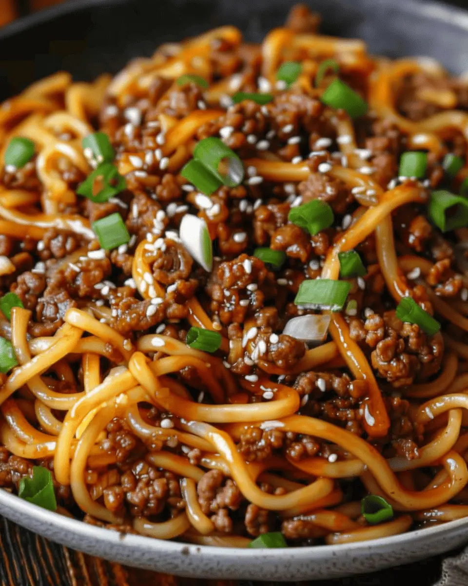 Mongolian Ground Beef Noodles: Easy and Delicious Weeknight Meal