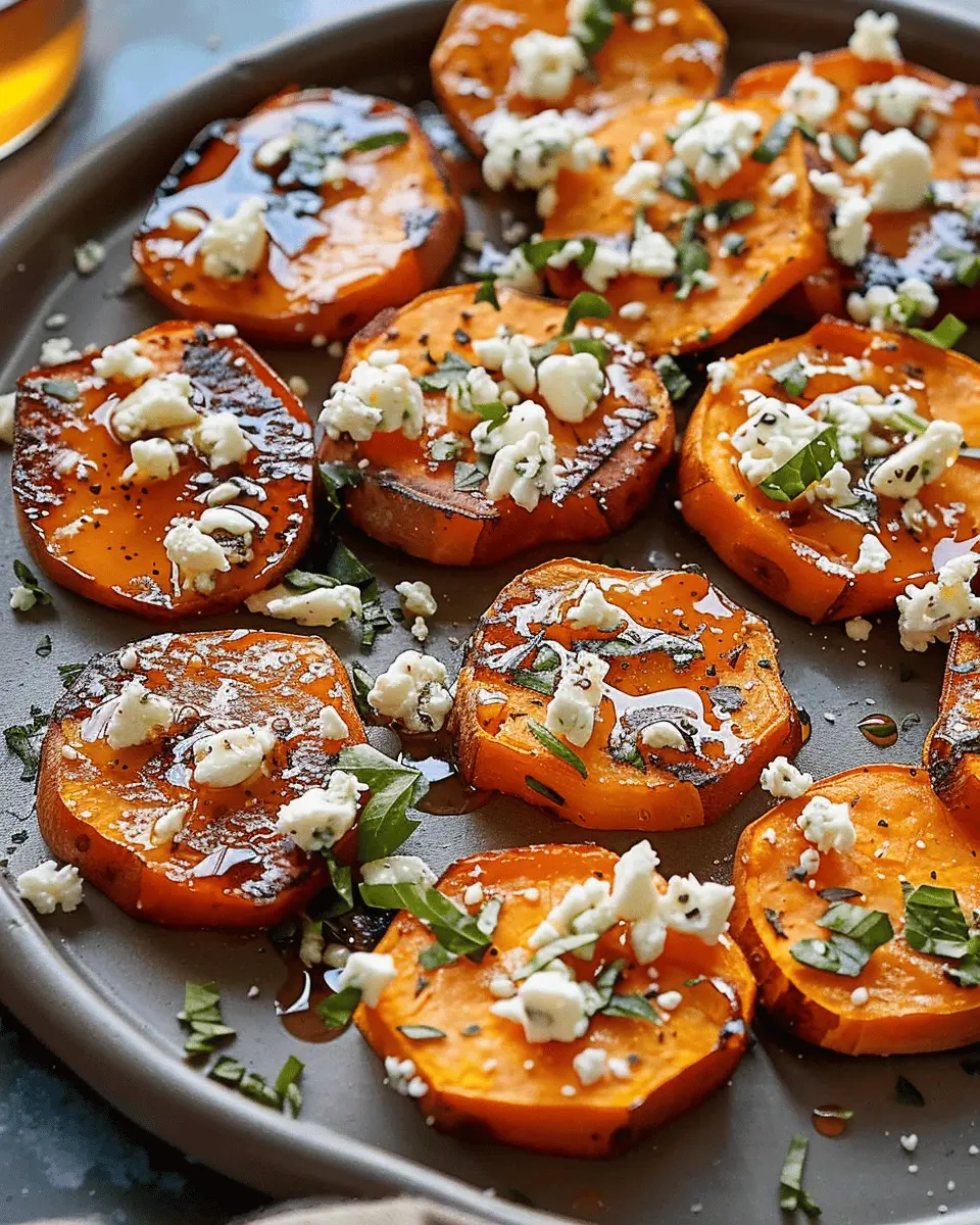 Honey Feta Sweet Potato Rounds: Easy Appetizer Everyone Will Love