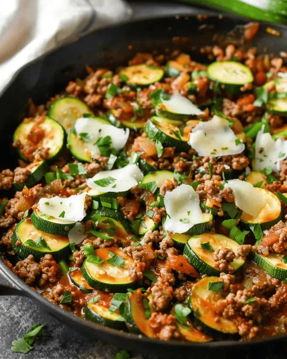 Zucchini and Ground Beef Skillet: Easy Family-Friendly Delight
