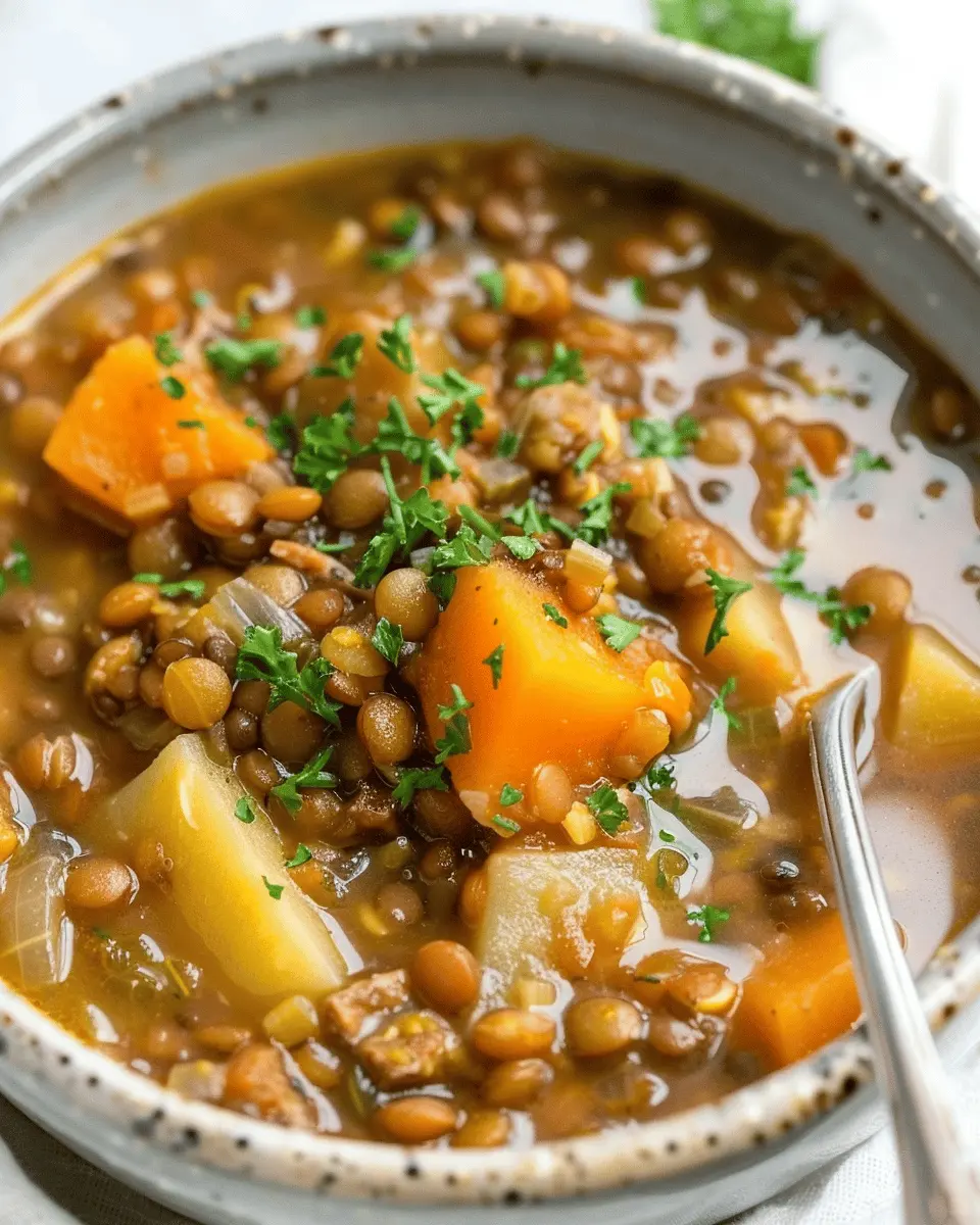 Easy Lentil Potato Soup Recipe: Comforting and Nutritious Delight