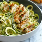 Zucchini Noodle Chicken Alfredo