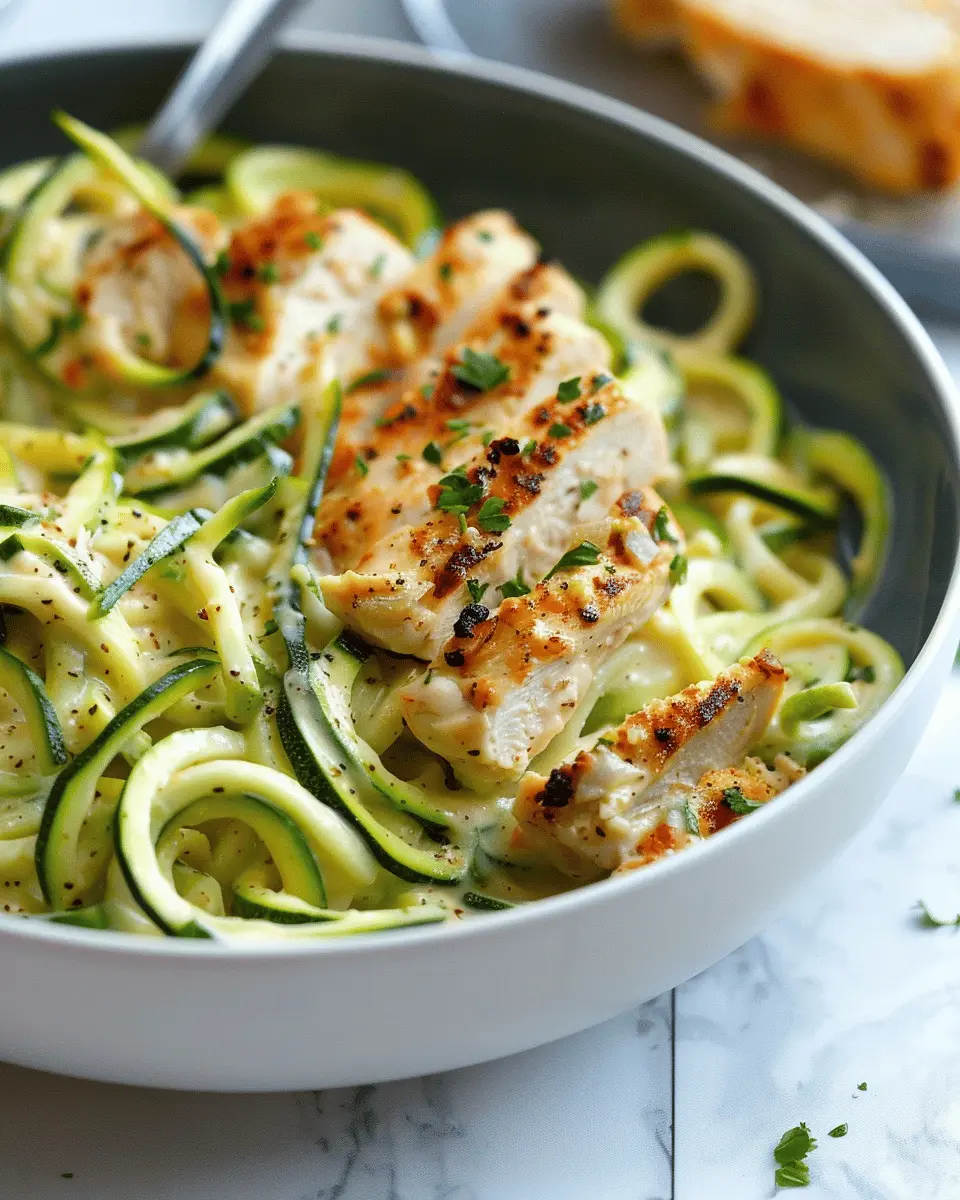 Zucchini Noodle Chicken Alfredo: A Healthy Twist on Classics