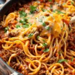 One Pot Cowboy Spaghetti