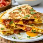 Bacon Egg and Cheese Breakfast Quesadillas