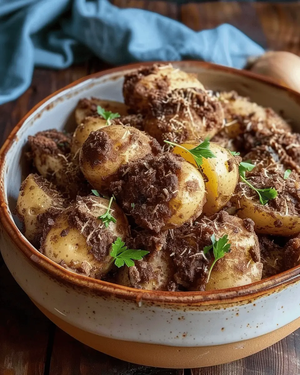 Soil-Rich Mississippi Mud Potatoes: Indulgent Comfort Food Delight