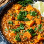 Brown Lentil Sweet Potato Curry