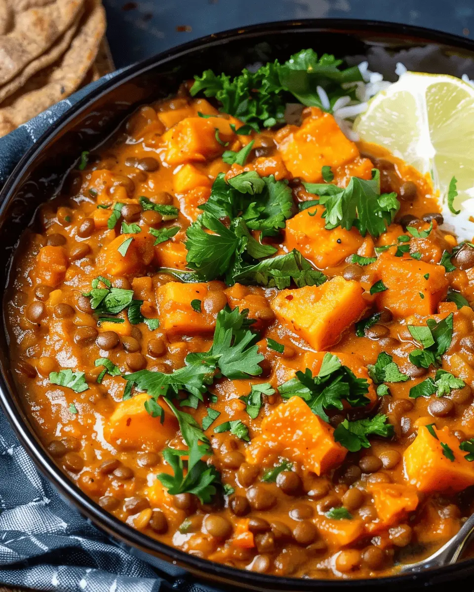 Brown Lentil Sweet Potato Curry: The Best Comfort Food Recipe