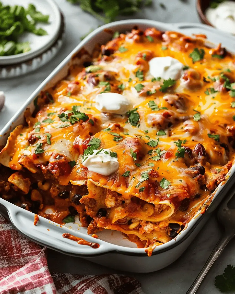 Enchilada Casserole Recipe: Easy Comfort Food with Turkey Bacon