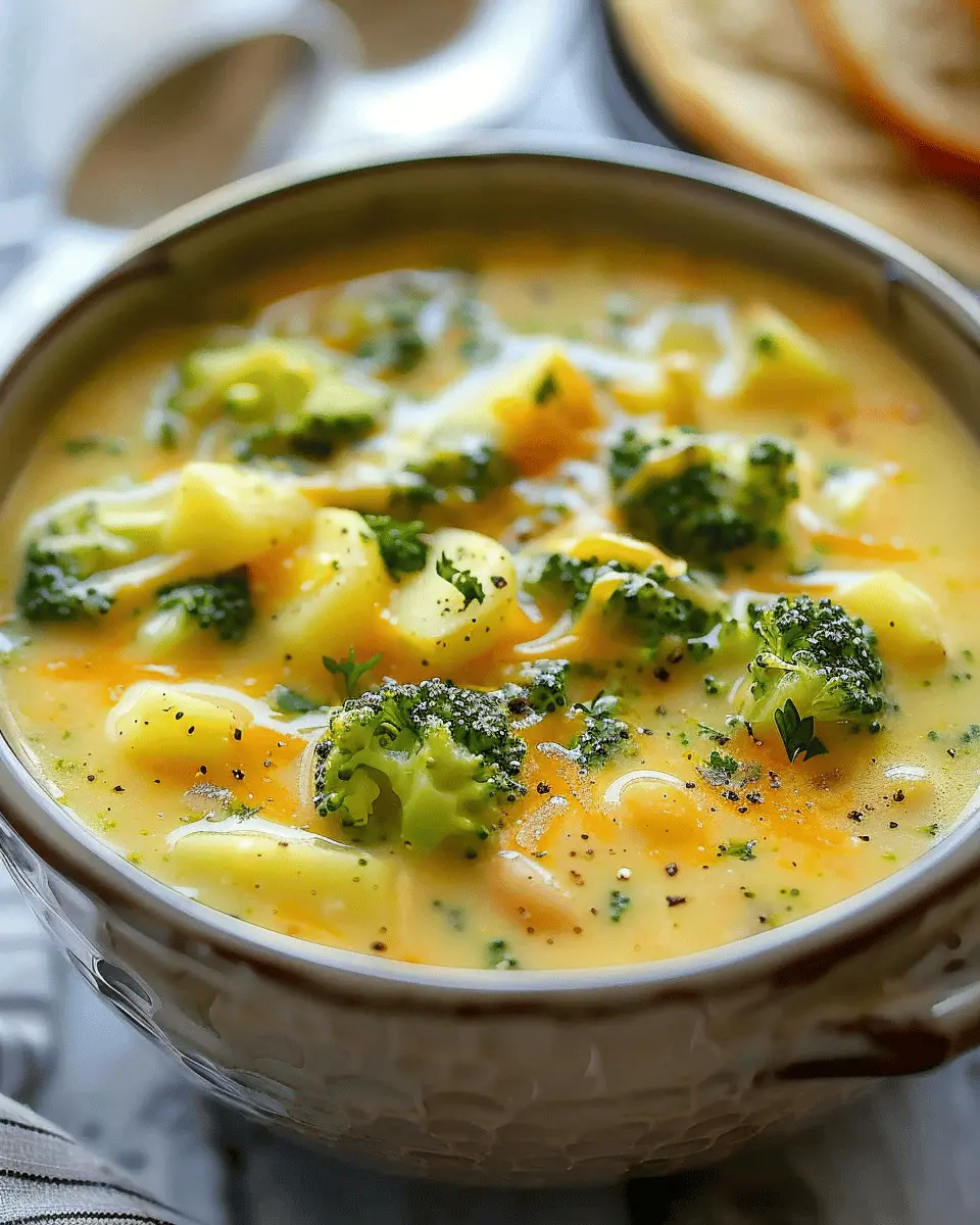 Crockpot Potato Broccoli Cheddar Soup: Easy Comfort Food Delight