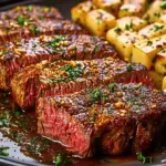 Cheesy Cajun Garlic Butter Steak
