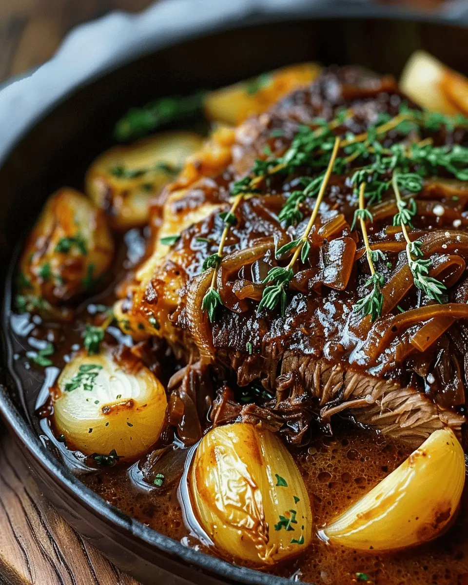 French Onion Pot Roast: A Juicy Twist on Comfort Food