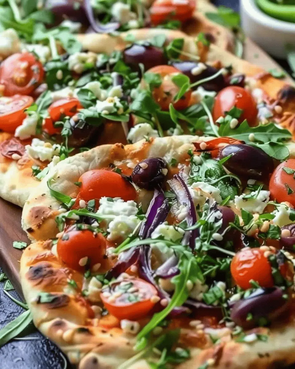 Mediterranean Naan Bread Pizza: Easy Recipe with Turkey Bacon and Chicken Ham
