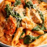 Tomato Spinach Chicken Pasta