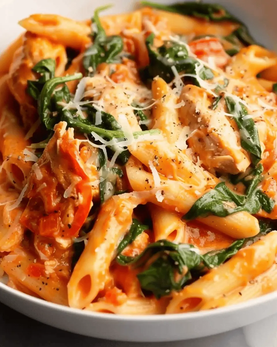 Tomato Spinach Chicken Pasta: Easy Recipe for Busy Weeknights