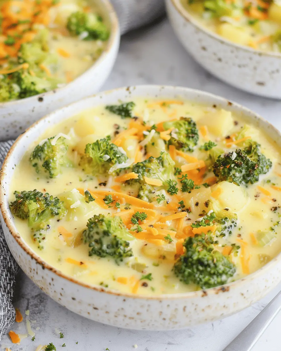 Broccoli Cheese and Potato Soup: The Best Comfort Food Delight