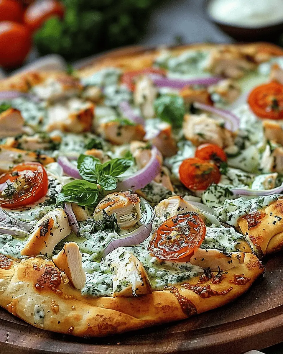 Tzatziki Chicken Pizza: A Fresh and Flavorful Twist on Dinner