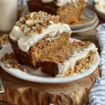 Carrot Banana Bread with Cream Cheese Frosting