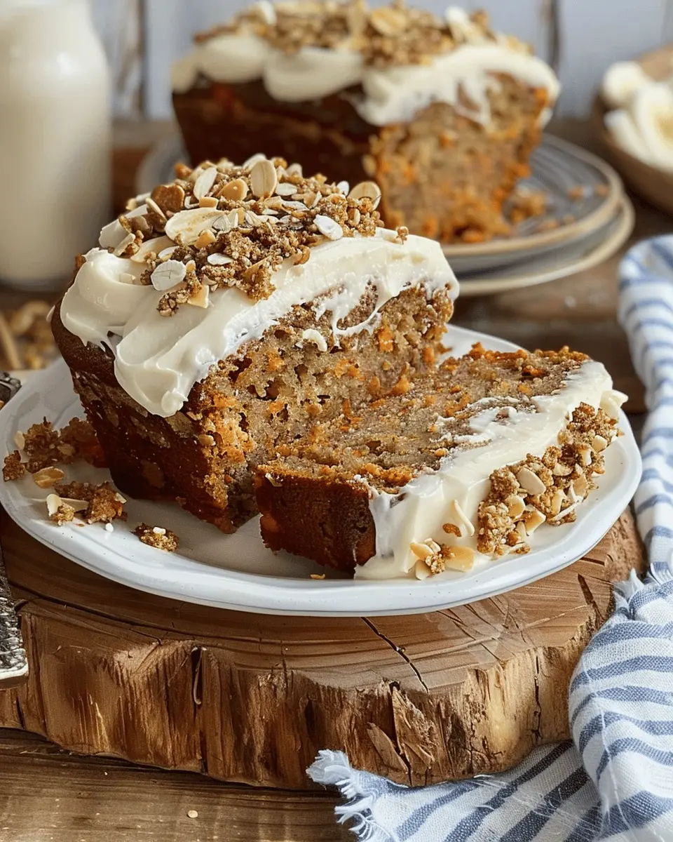 Carrot Banana Bread with Cream Cheese Frosting: A Delicious Twist