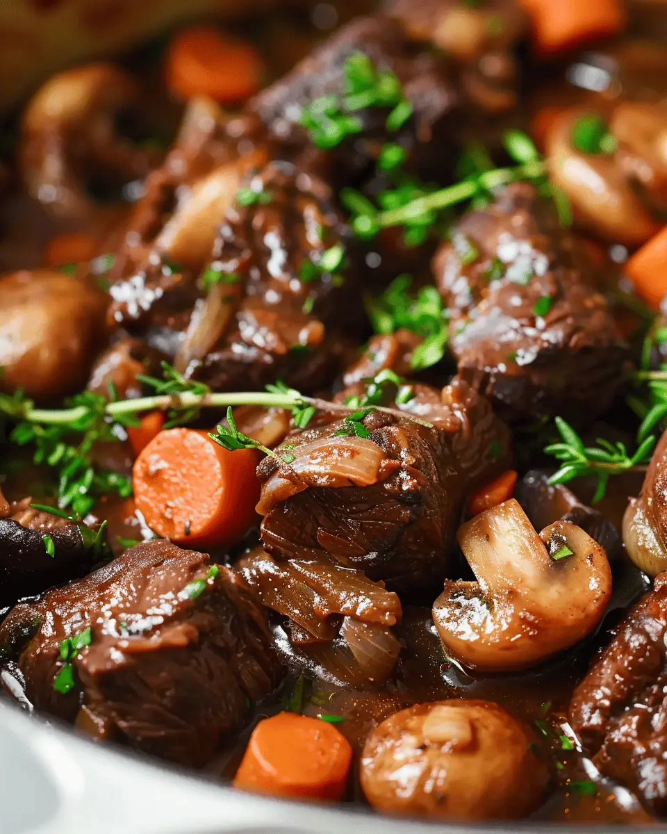 Beef Bourguignon: A Rich and Comforting Twist with Turkey Bacon