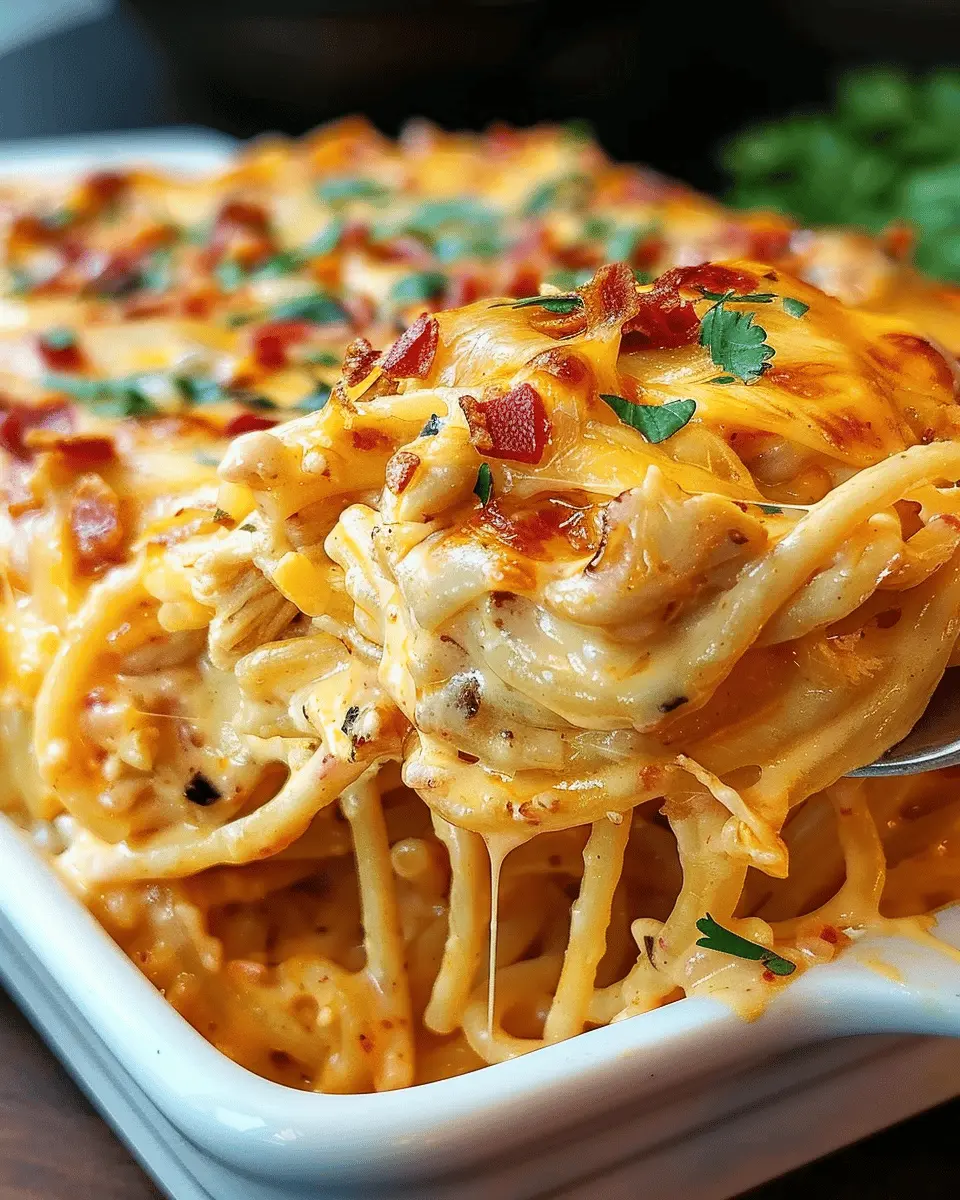 Spicy Southern Cheesy Chicken Spaghetti Casserole You’ll Love