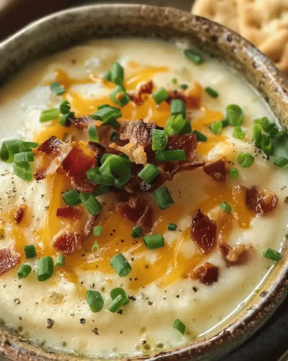 Loaded Baked Potato Soup: Indulgent Comfort with Turkey Bacon