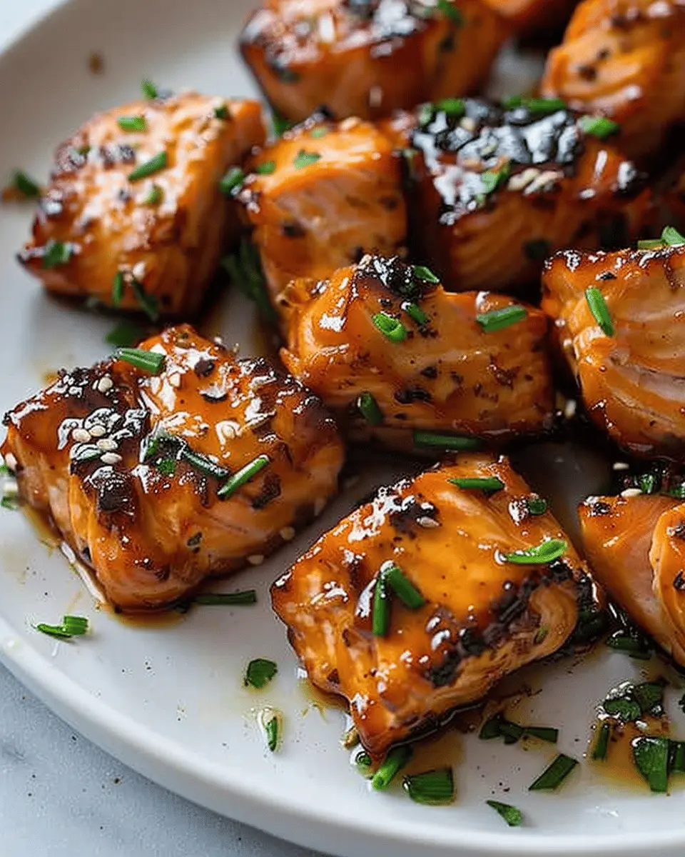Air fryer honey garlic salmon bites: Easy, Juicy, and Delicious