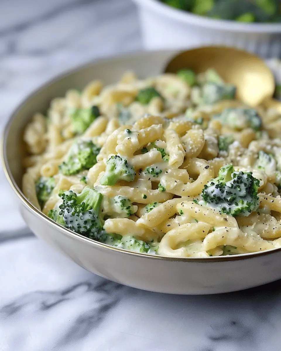 Cheesy and Creamy Broccoli Pasta Recipe with Turkey Bacon Twist