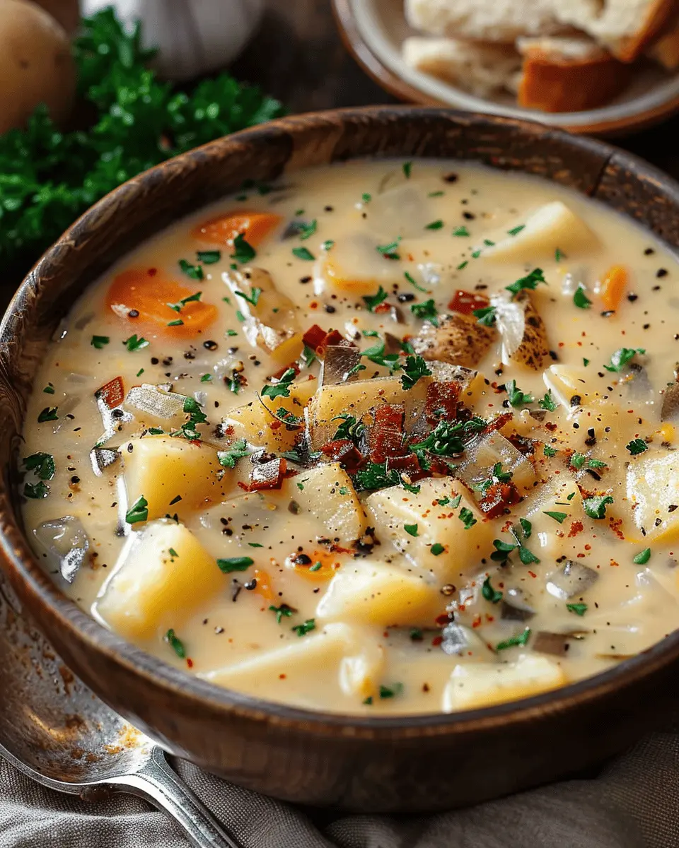 Outback Potato Soup: Easy Comfort with Turkey Bacon & Chicken Ham