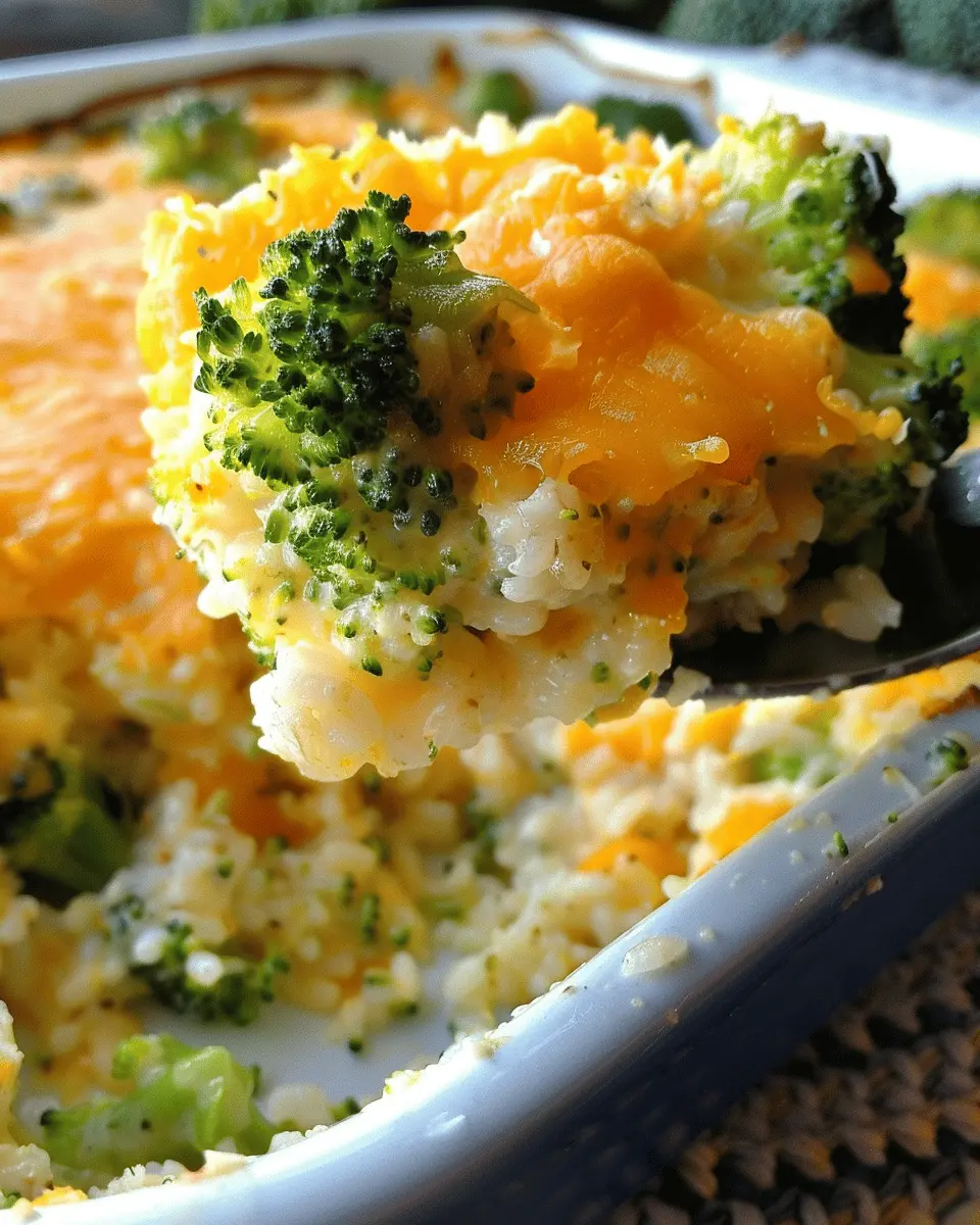 Broccoli cheese rice casserole: Easy comfort food delight with Turkey Bacon