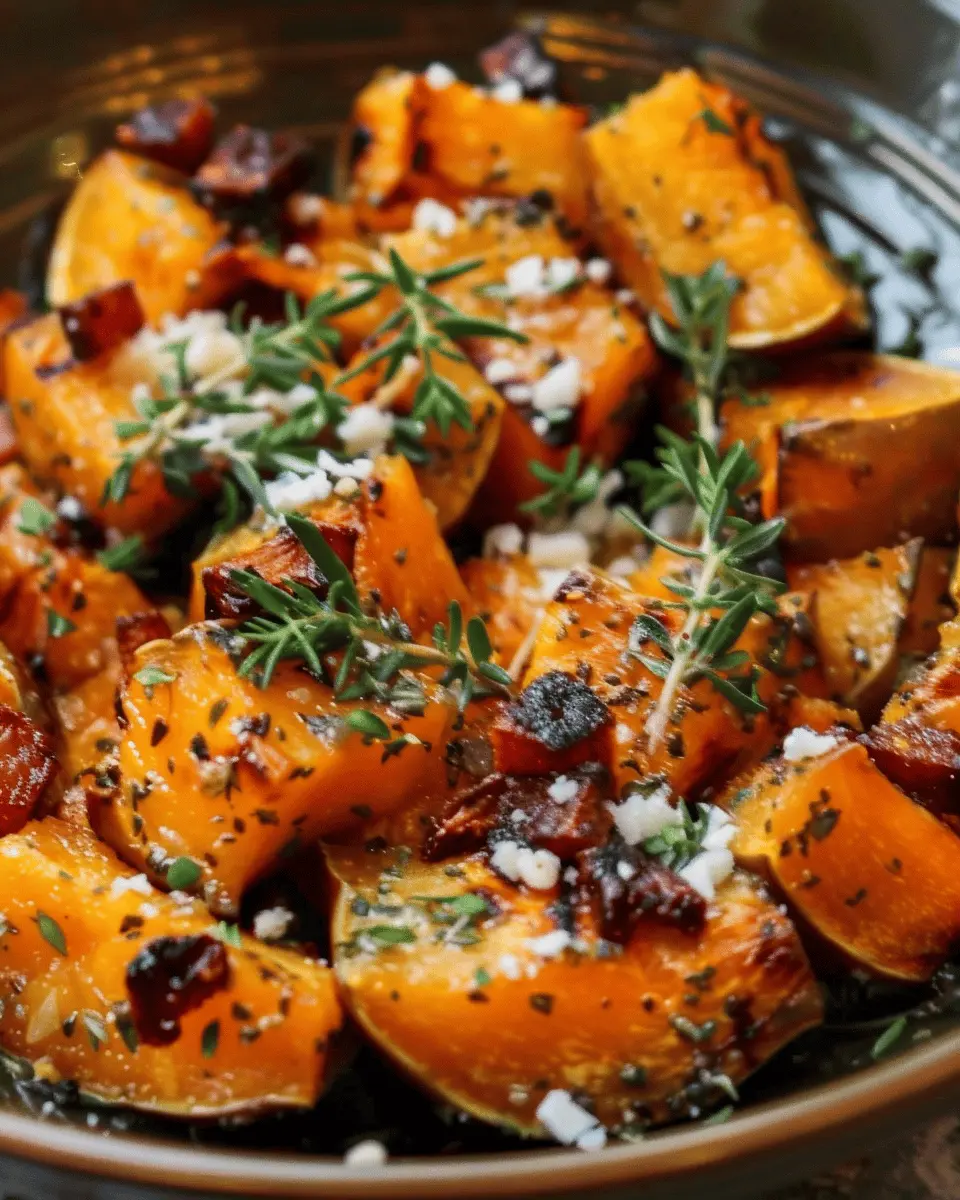 Roasted Butternut Squash with Turkey Bacon: A Cozy Delight