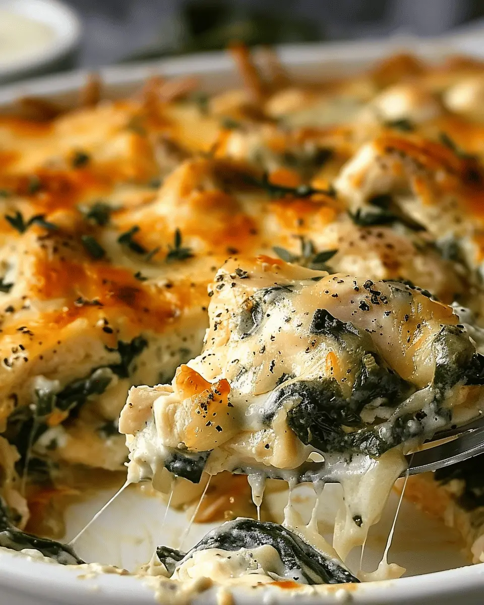 Chicken and Spinach Casserole with Cream Cheese: Easy Family Delight