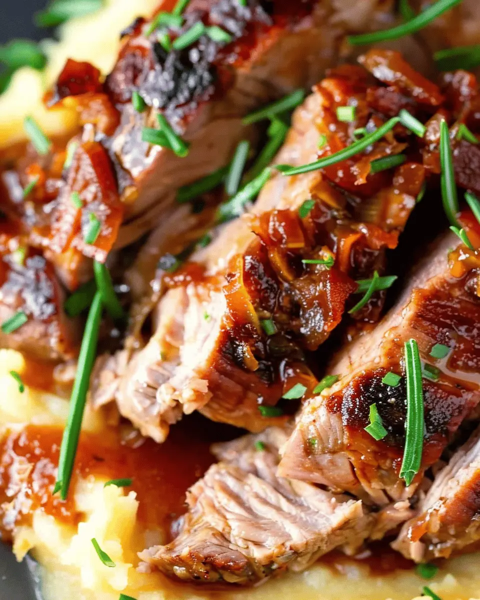 Slow Cooker Apple Butter Glazed Pork Tenderloin for Easy Weeknight Dining