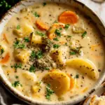 One Pot Creamy Vegetable Soup