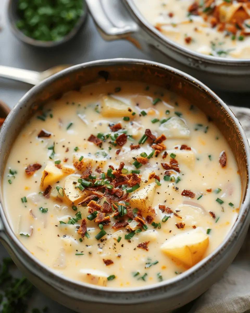 Outback Potato Soup: Easy Comfort Food with Turkey Bacon &amp; Chicken Ham