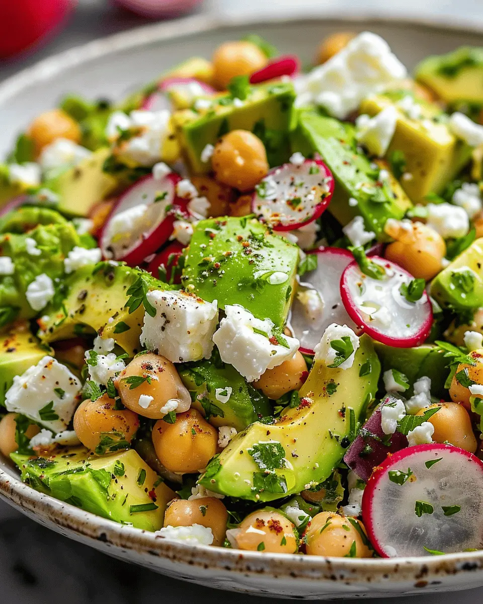 Chickpea Feta Avocado Salad: Easy, Refreshing, and Nutritious Recipe