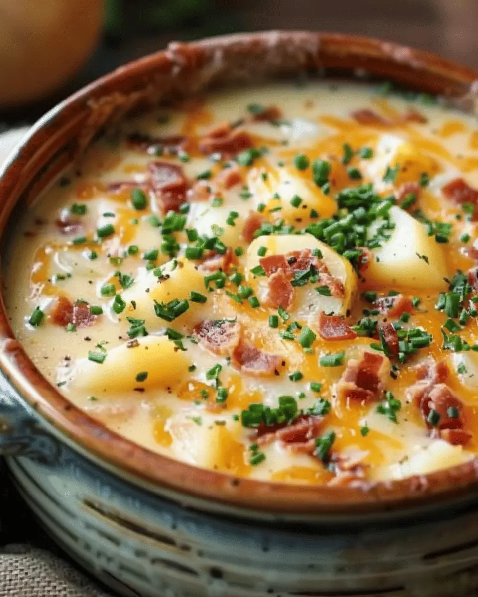 Crock Pot Crack Potato Soup: Indulgent Comfort with Turkey Bacon