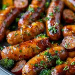 Honey Garlic Sheet Pan Sausage
